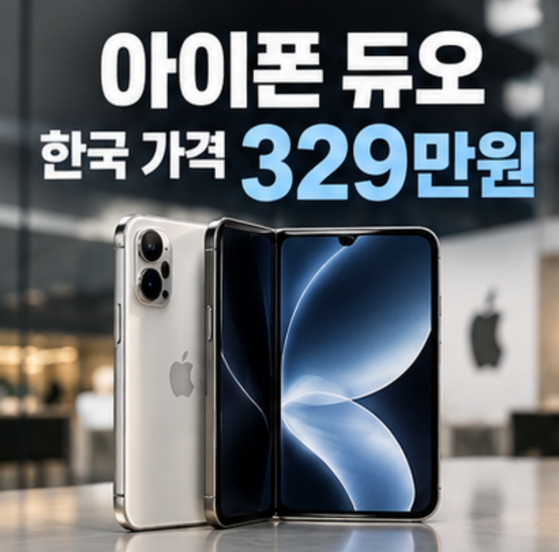 아이폰 듀오 한국 가격 329만원, 그런데 해외 가격을 보니 더 놀랍다