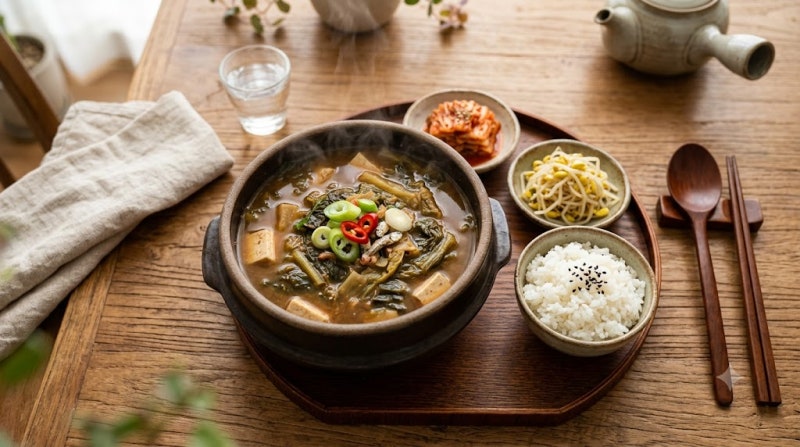 구수하고 깊은 맛 구수한 우거지 된장국 끓이는 법