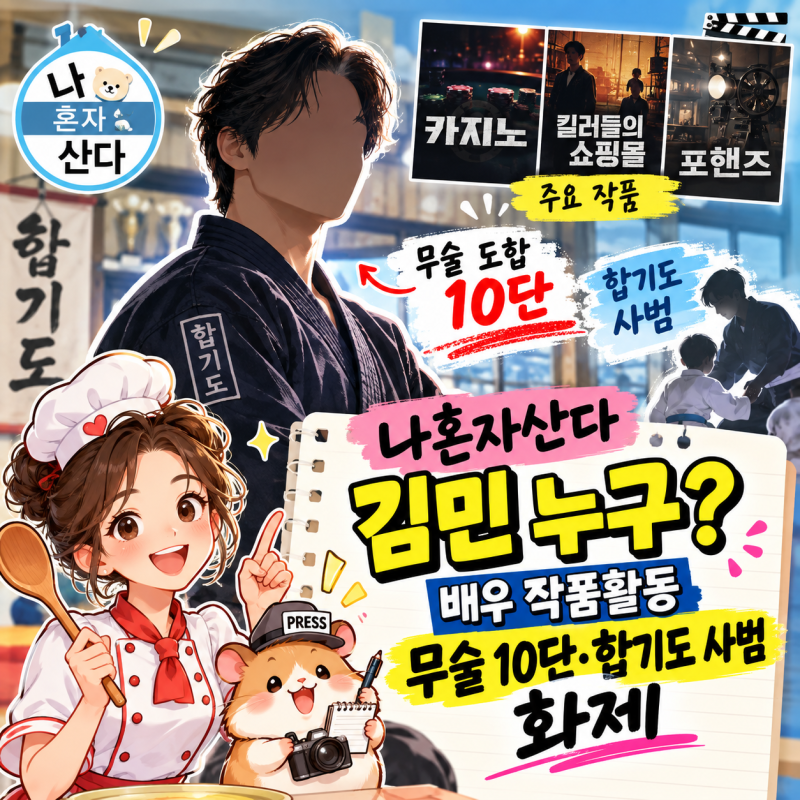 나혼자산다 김민 누구? 작품활동·무술 10단·합기도 사범 정리