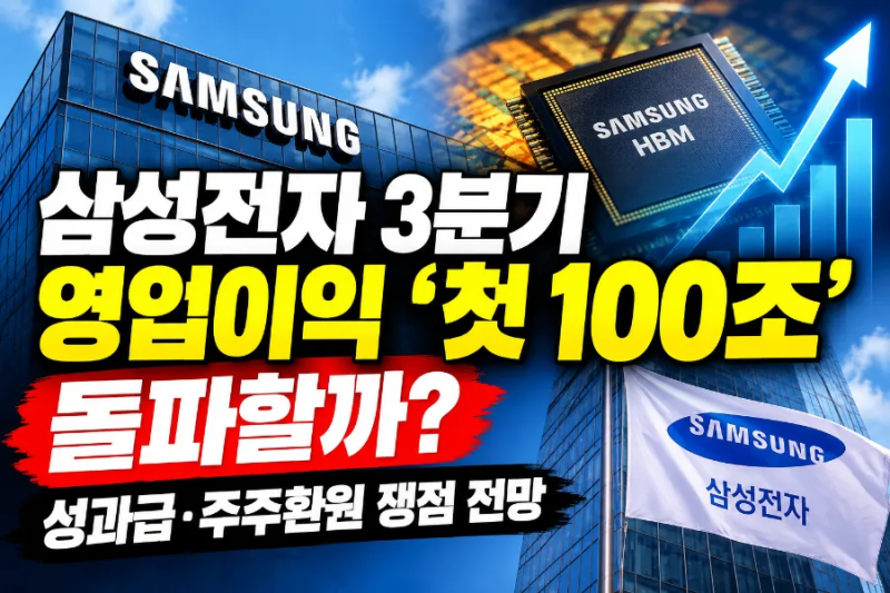 삼성전자 3분기 영업이익 ‘첫 100조’ 돌파할까?