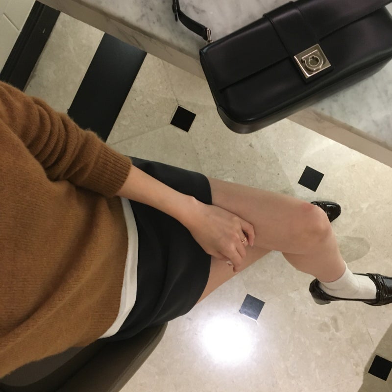 10월 가을 데일리룩, 키작녀 니트 코디 모음