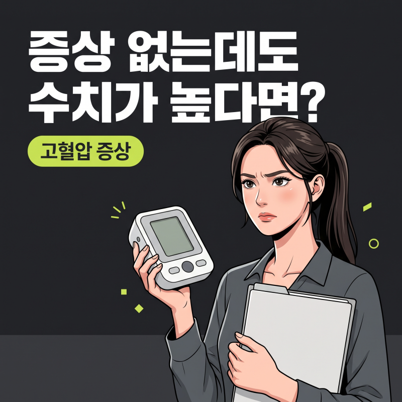 고혈압증상, 두통 없어도 수치를 먼저 확인해야 하는 진짜 이유