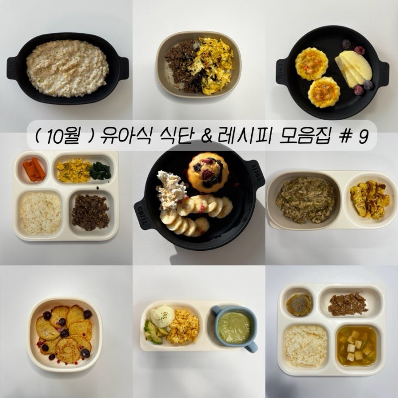 금주의 유아식 메뉴 : 9월 5주• 10월 1주차 식단표&레시피 공유ㅣ17개월 유아식 아침•한그릇....