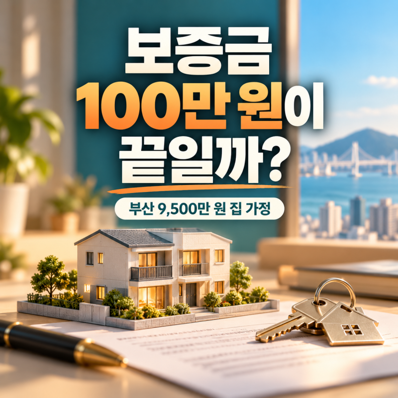 LH 청년전세임대 1순위, 보증금 100만 원이면 부산 9,500만 원 집 월세는?