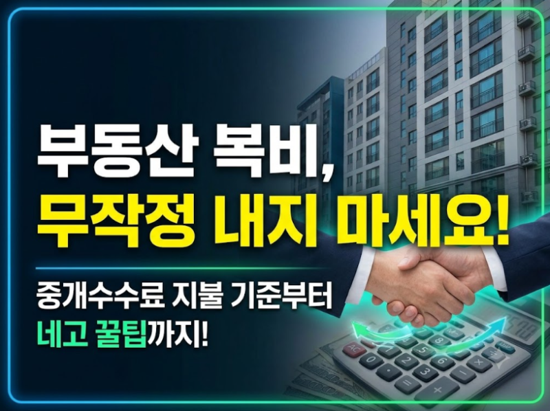부동산 중개수수료 누가 내나요? 지급시점, 부가세·협의(네고) 팁, 현금영수증, 카드결제, 지....