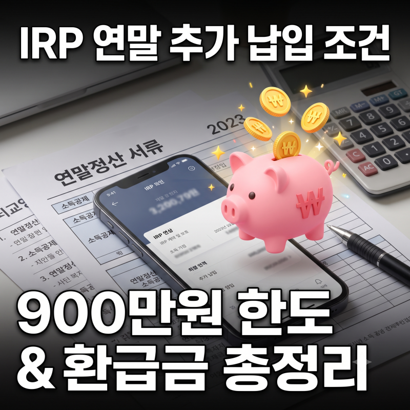 직장인 절세 전략: ISA 만기 자금 IRP 연금저축 전환 및 300만원 추가 공제