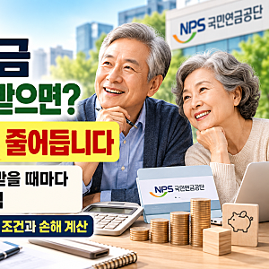 국민연금 5년 먼저 받으면 얼마나 줄어들까? 2026년 조기 수령 조건과 손해 계산