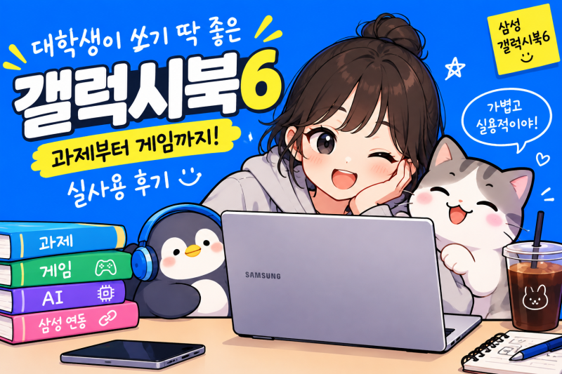 삼성 '갤럭시 북 6' 대학생과 사무직 필수 노트북 '갤럭시 탭'과 사용법 총정리! :)