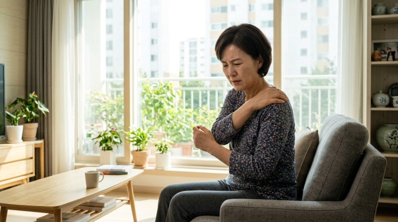 어깨 통증, 오십견인 줄 알고 돌리다 파열된다? 회전근개 파열 3초 구별법과 운동 금기 사항