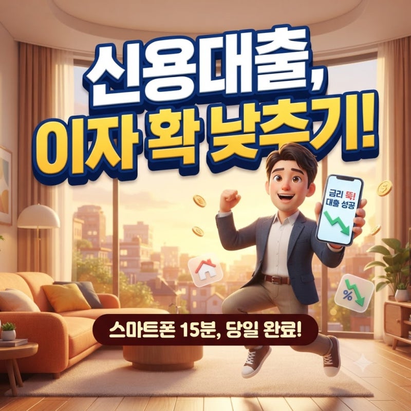 신용대출 갈아타기 단점 조건 방법 기간 총정리