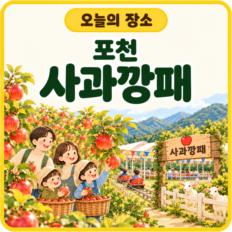 [오늘의 장소] 포천 사과깡패｜아이와 사과따기 체험 예약·가격·놀이시설 총정리
