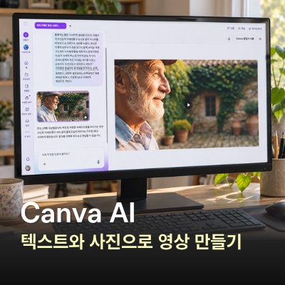 캔바 Canva AI 영상 만들기, 텍스트와 사진으로 동영상 제작해보니