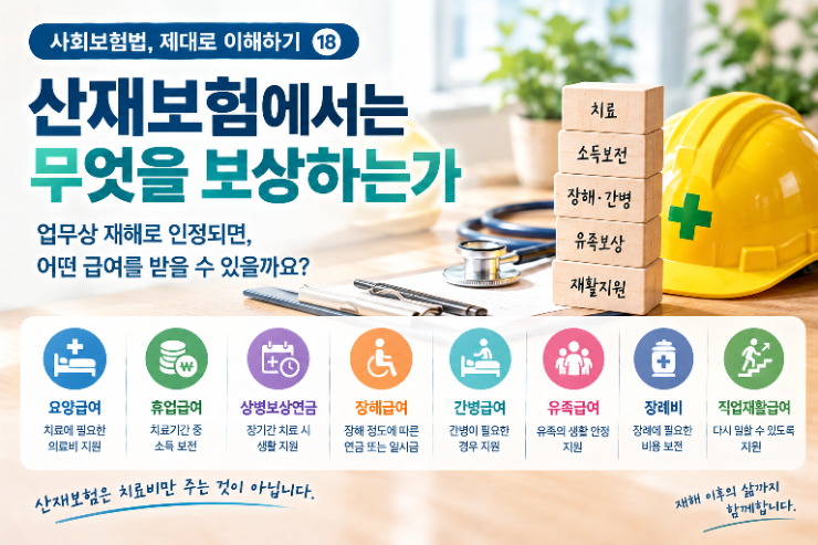 ⚠️ 사회보험법, 제대로 이해하기 ⑱ - 산재보험이 보상하는 것
