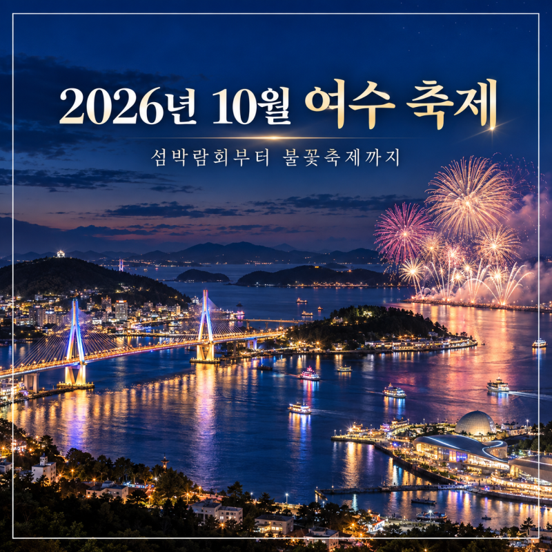 10월 여수 축제 일정 총정리｜세계섬박람회 진남관 미디어아트 불꽃축제까지 여수 가볼만한....