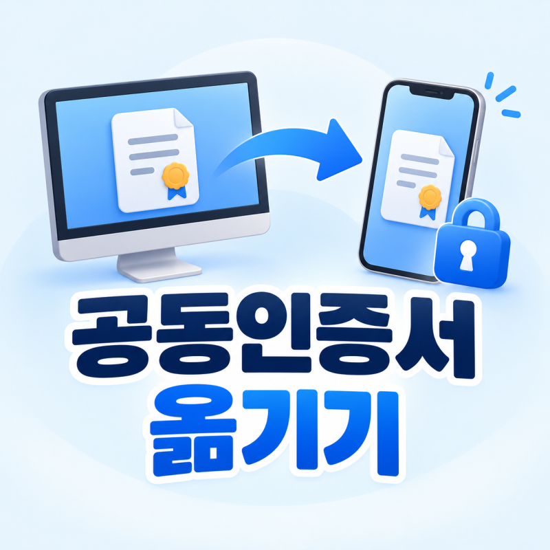 공동인증서 PC에서 스마트폰으로 옮기기, 12자리 인증번호 복사 방법