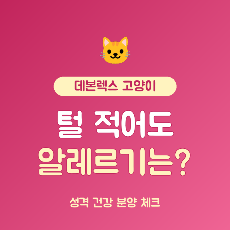 데본렉스 고양이 특징 총정리, 체중 3~4kg에 곱슬 단모