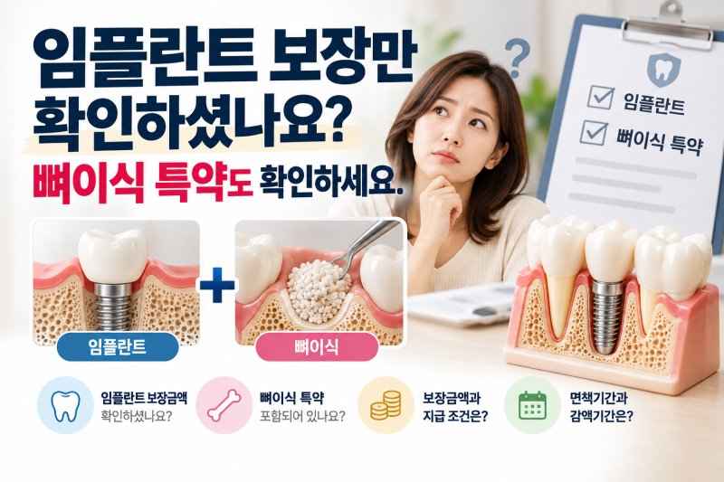 치아보험 뼈이식 특약, 임플란트 보장만으로 부족한 이유