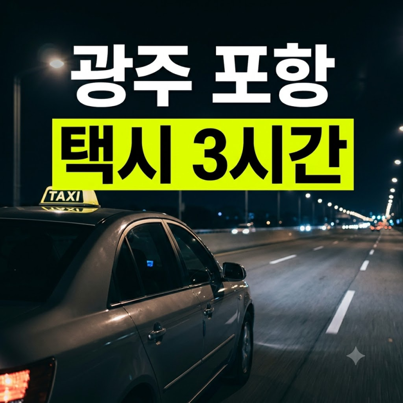 광주장거리택시 포항까지 (+요금, 시간)정보 총정리