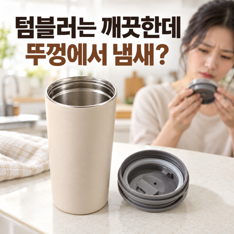 텀블러는 깨끗한데 뚜껑에서 냄새가 나는 이유, 이 틈을 확인하세요