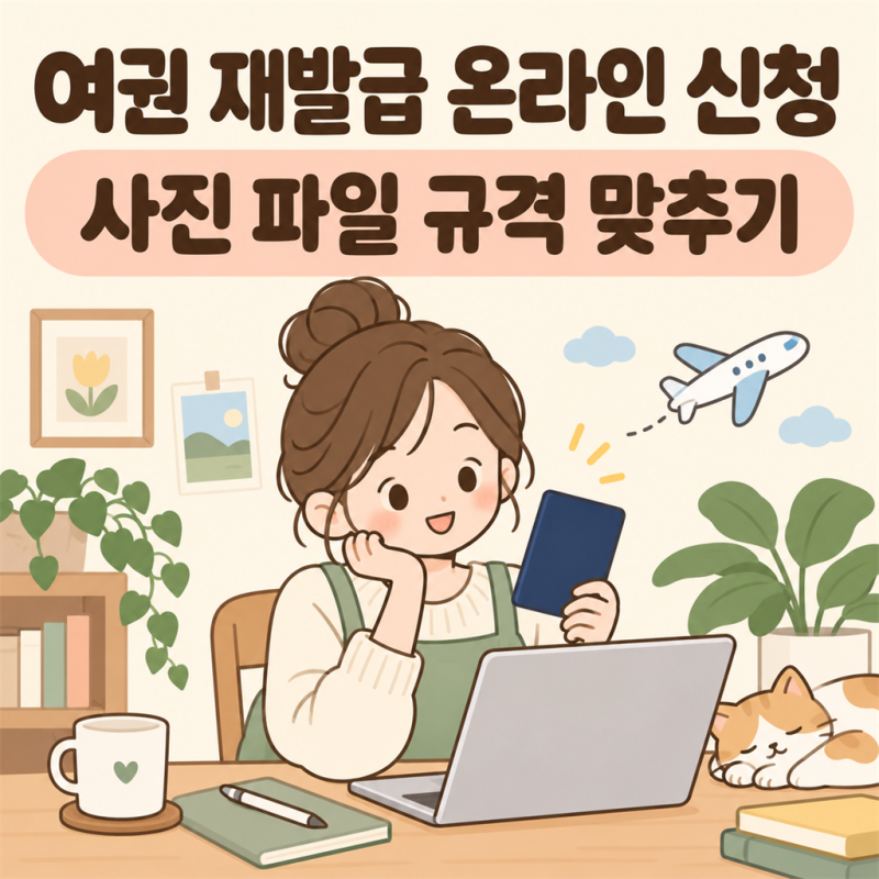 2026 여권 재발급 온라인 신청 가이드: 정부24 사진 파일 규격(용량·픽셀) 맞추는 법