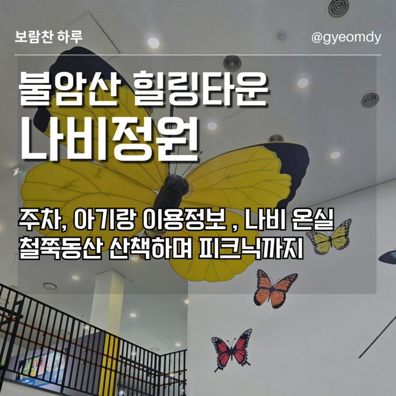 [노원 아기랑] 불암산 힐링타운 나비정원 찐후기! 킥보드, 피크닉 필수 코스 / 주차, 운영시간....