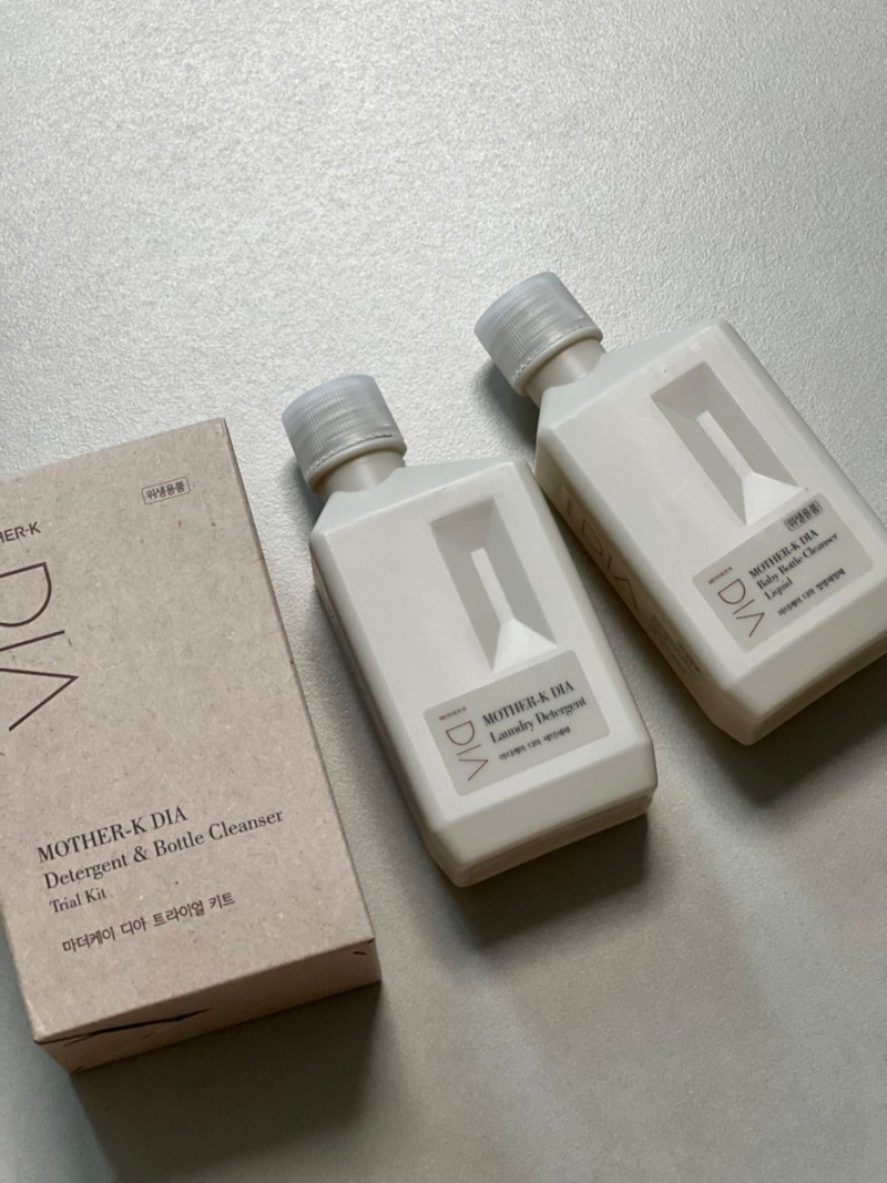 출산준비물 필수템 | 마더케이 디아 아기세제 디아 트라이얼 키트 세탁세제 100ml + 젖병세정....