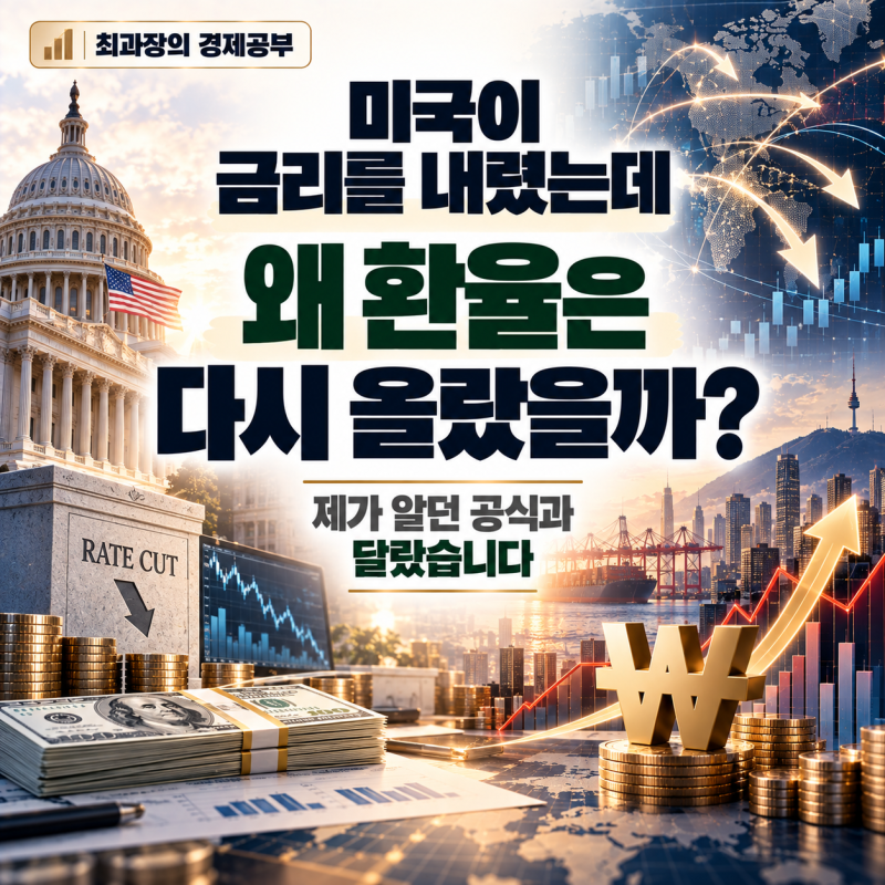 미국이 금리를 내리면 원달러 환율도 떨어질까? 실제로는 그렇지 않았습니다