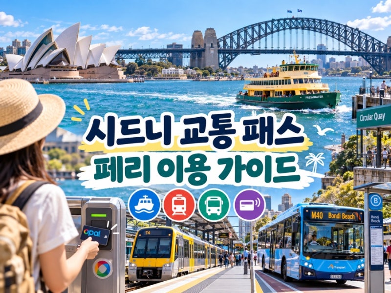 2026 최신｜시드니 교통패스·Opal Card·페리 이용법 총정리