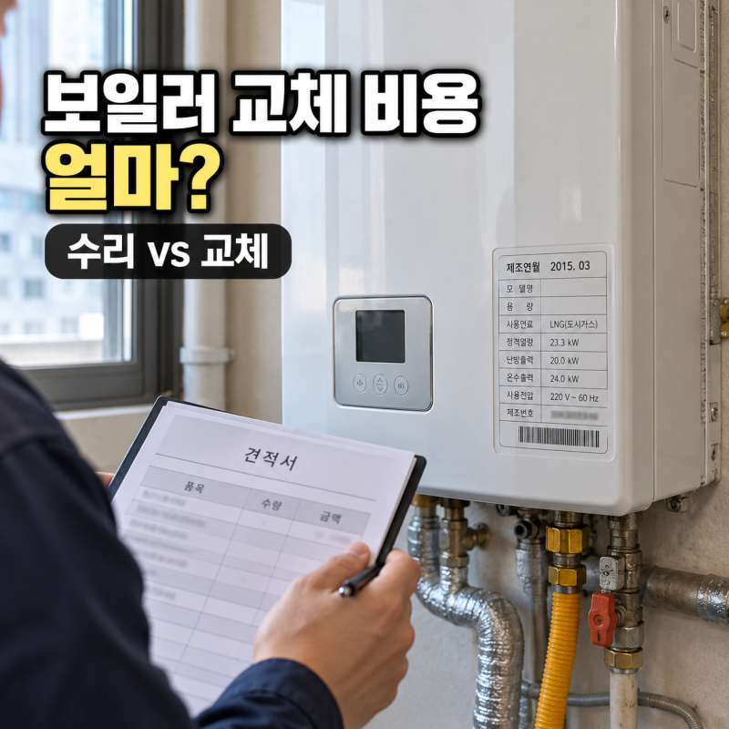 보일러 교체 비용 얼마?｜10년 넘었다면 수리보다 교체가 나은 경우