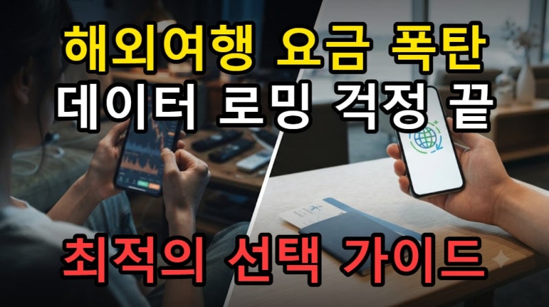 해외 휴대폰 요금 폭탄 막는 법, 데이터 로밍부터 eSIM까지 완벽 정리