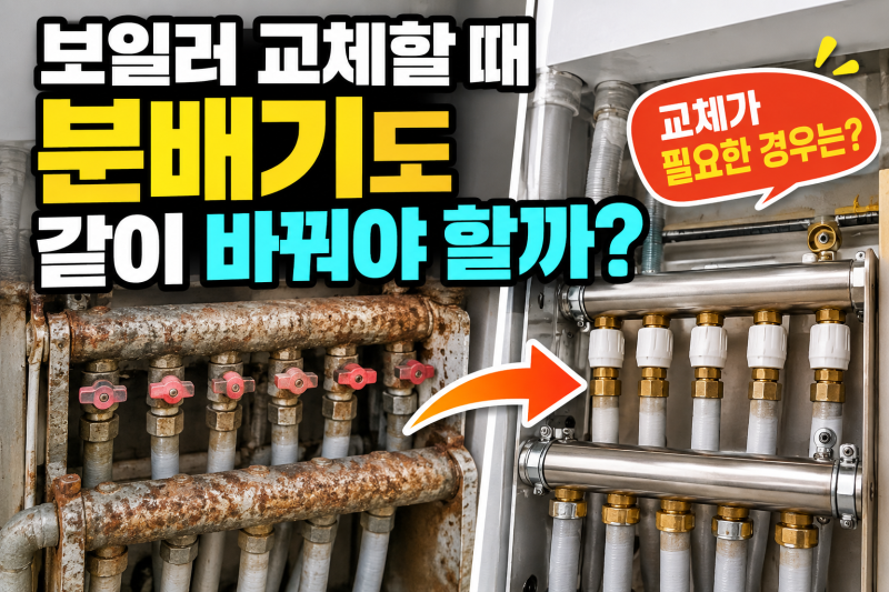 보일러 교체할 때 분배기도 같이 바꿔야 할까? 교체가 필요한 경우