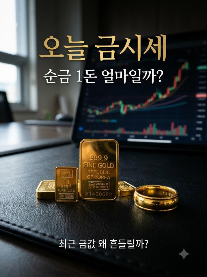 오늘 금시세 얼마일까? 순금 1돈 가격과 최근 금값 전망
