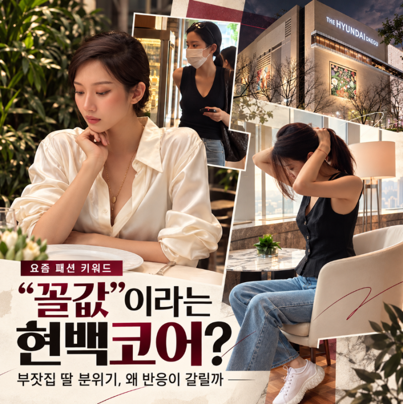 꼴값이라는 요즘패션 ‘현백코어’, 부잣집 딸 분위기는 문가영처럼