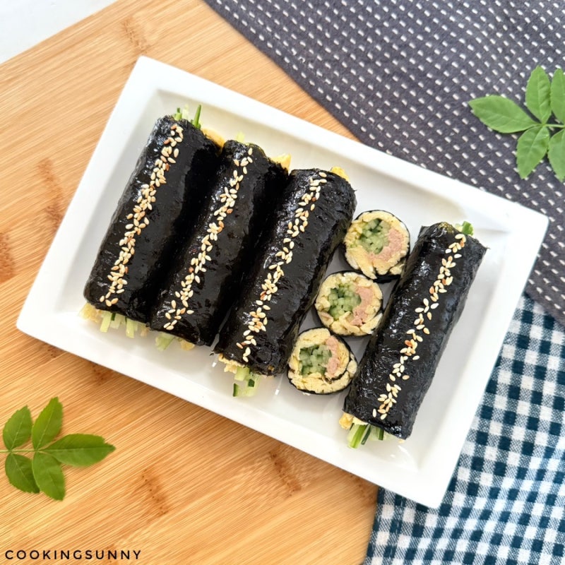 “다이어트 김밥에 딱 이 3가지만 넣고 싸보세요! 무조건 살 빠져요!” 밥없는 참치 오이 꼬....
