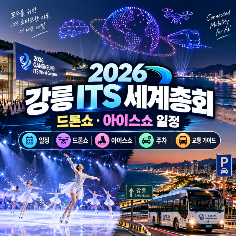 2026 강릉 ITS 세계총회 드론쇼·아이스쇼 일정 총정리 (주차·교통 가이드)