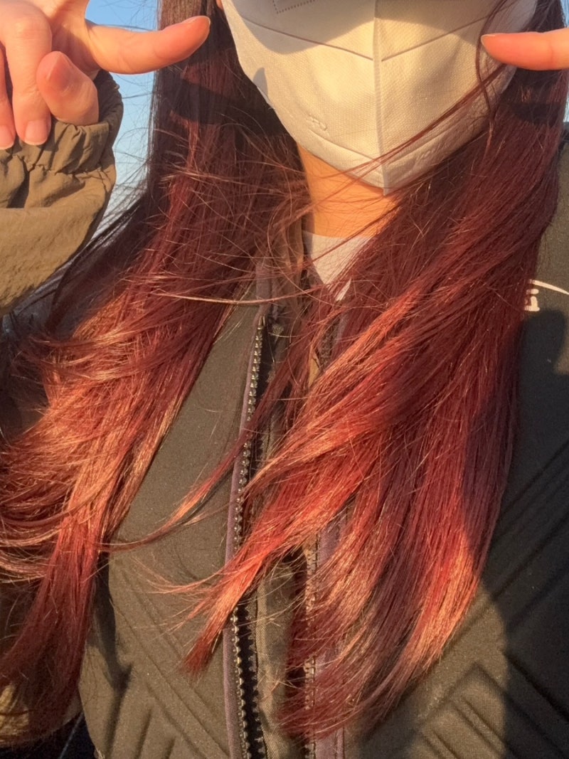 [헤어케어]레드브라운 염색 한 달 차 리얼 후기! 제이숲 오로라 보색 샴푸 핑크로 컬러 방어 ....