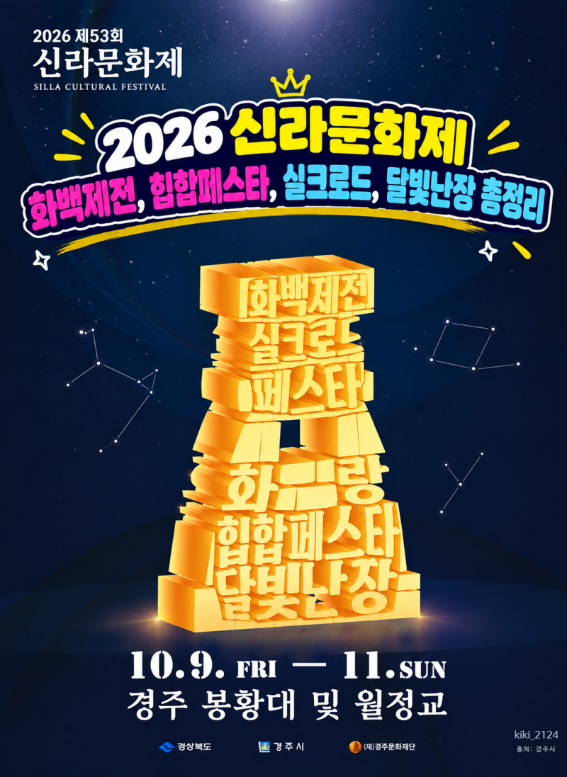 2026 경주 신라문화제 총정리｜ 화백제전·실크로드페스타·화랑힙합페스타·달빛난장 일정