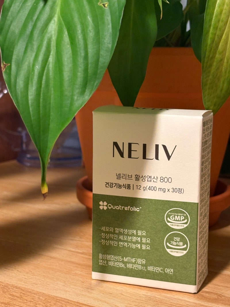 임신준비 영양제 넬리브 활성엽산 800, 하루 한 알로 간편하게