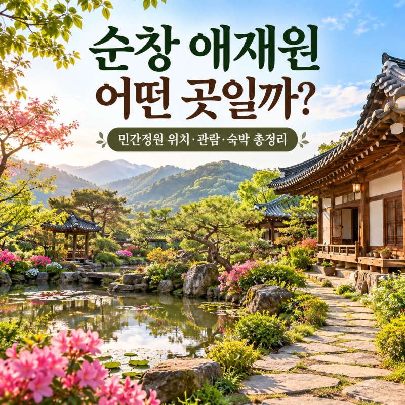순창 애재원 어떤 곳일까? 민간정원 위치·관람·숙박 총정리