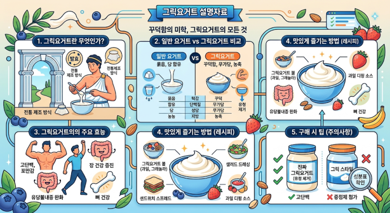그릭요거트, 건강식인 줄 알았는데? 효능보다 먼저 확인할 3가지