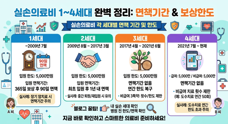 "병원비 안 나온다고요?" 실손보험 세대별 면책기간 모르면 손해 봅니다