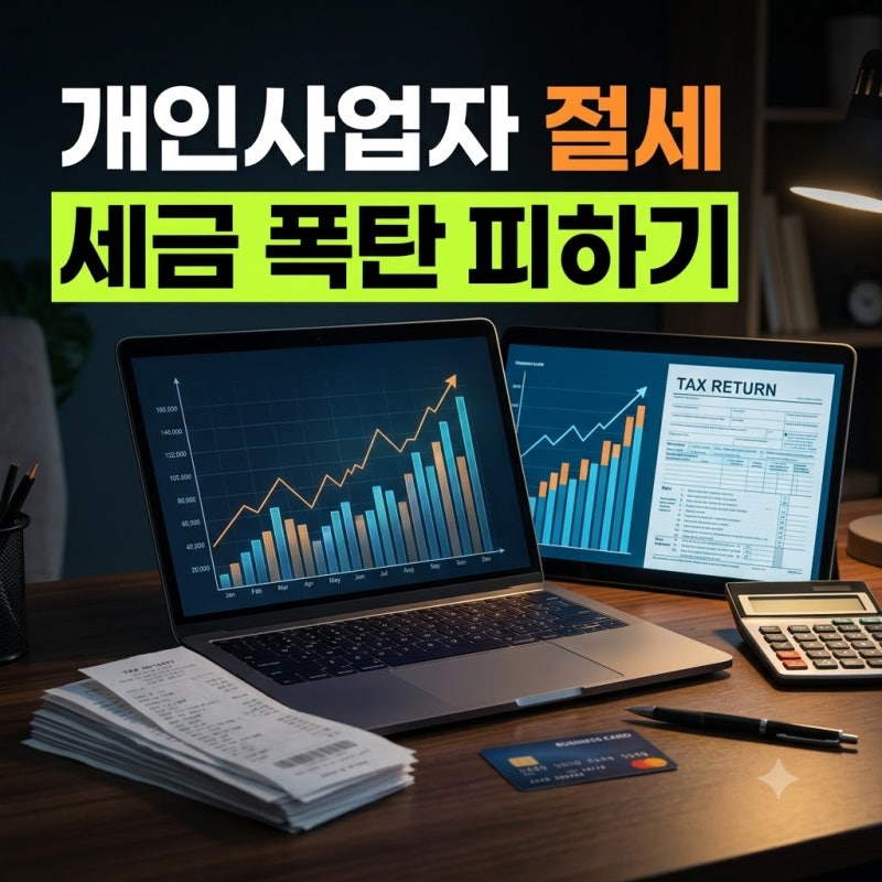 개인사업자 절세 방법 총정리: 세금 폭탄 피하는 합법적 지출 관리법(+노란우산공제, 필요경....