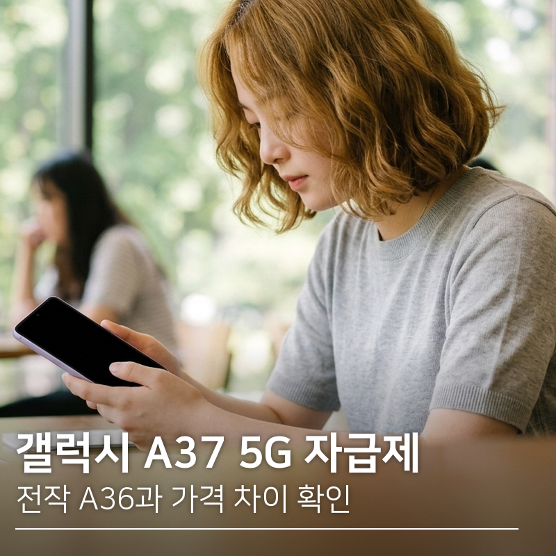 대학생 폰 교체 | 갤럭시 A37 5G 자급제 128GB 전작 A36과 가격 차이 확인 (SM-A376N)