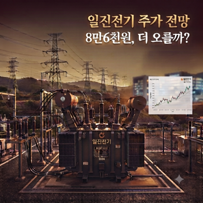 일진전기 주가 전망, 8만6천원인데 9만8천원까지 갈까?