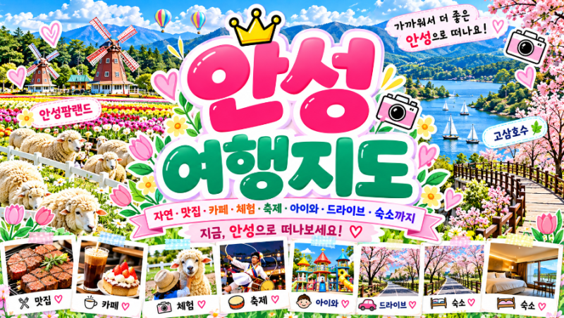 안성 가볼만한곳 총정리｜맛집·카페·아이와·드라이브·바우덕이축제까지 안성 여행지도