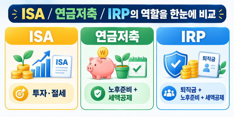 연금저축 IRP란? 세액공제 한도·차이점부터 ISA와 비교까지