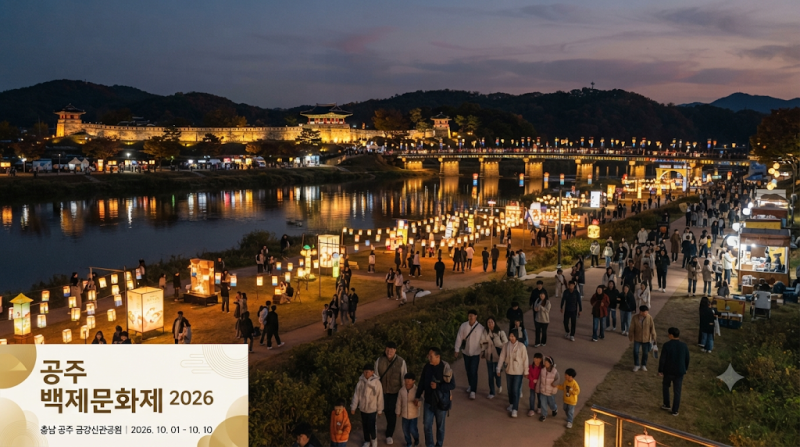 공주 백제문화제 2026 일정·라인업·주차 총정리, 오늘부터 제대로 즐겨보세요