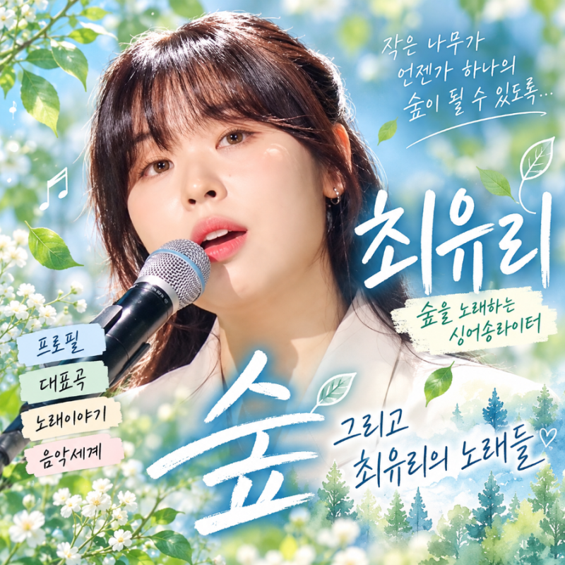 ✨️✨️최유리 프로필ㅣ대표곡 〈숲〉노래모음듣기✨️✨️