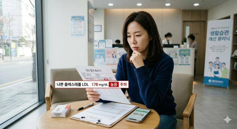 6070 여성 3명 중 2명의 경고! 이상지질혈증 치료 기준 스타틴 병용 가이드