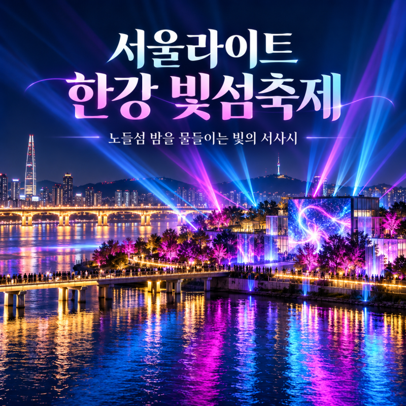 서울라이트 한강 빛섬축제, 노들섬 밤을 물들이는 빛의 서사시